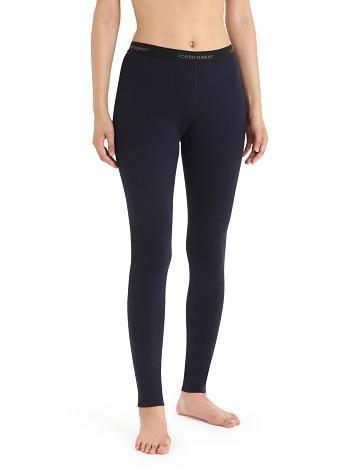 Base Layers Icebreaker Merino 200 Oasis Thermal Leggings Femme Bleu Marine | FR 1917HAPK